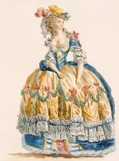 Robe de bal élaborée pour dame, gravée par Dupin, de 